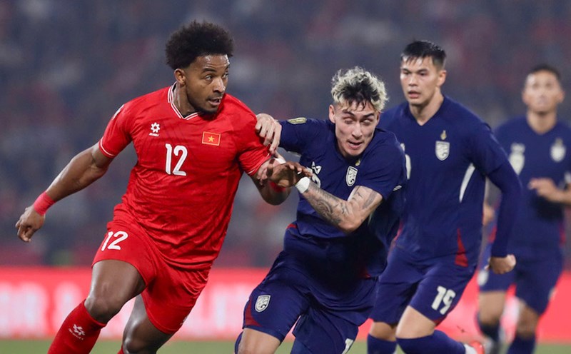 Vietnam team to face Thailand again in the second leg of the ASEAN Cup final on away field. Photo: VFF