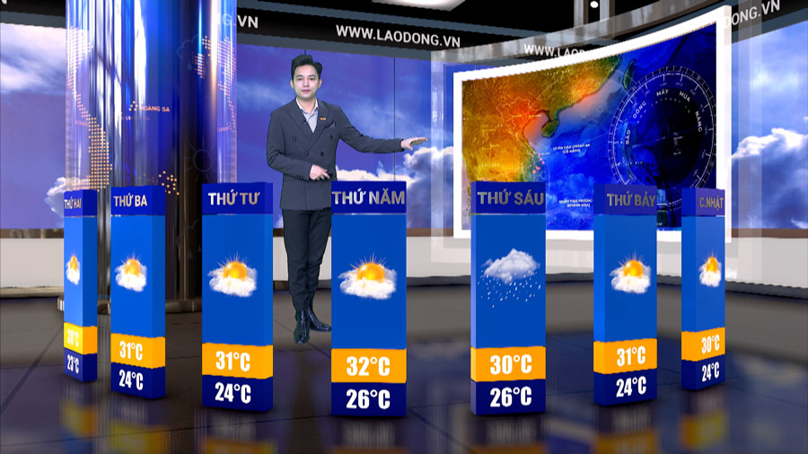 Weather forecast for next week from 6.1-12.1