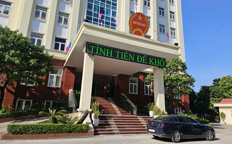 Vinh Phuc Provincial Tax Department. Photo: Bao Nguyen