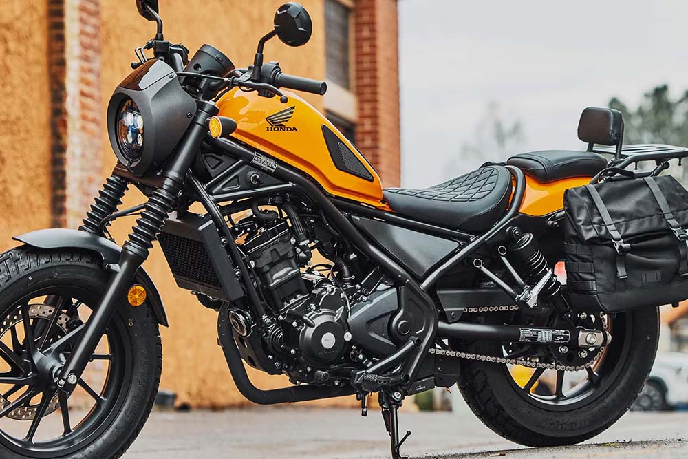 The Honda Rebel 300 is one of the cheap, fuel-efficient cruiser models, suitable for city riding. Photo: Honda