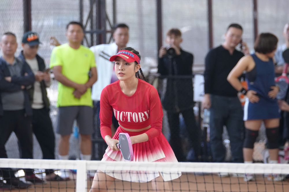Athletes compete in the women's doubles event at the Gopick Championship Phale Cup 2025 pickleball tournament. Photo: Le Dat