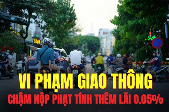 Cứ chậm nộp phạt giao thông 1 ngày, tính lãi thêm 0,05%