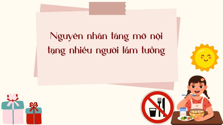 Many people misunderstand the causes of increased visceral fat. Graphics: Phuong Anh