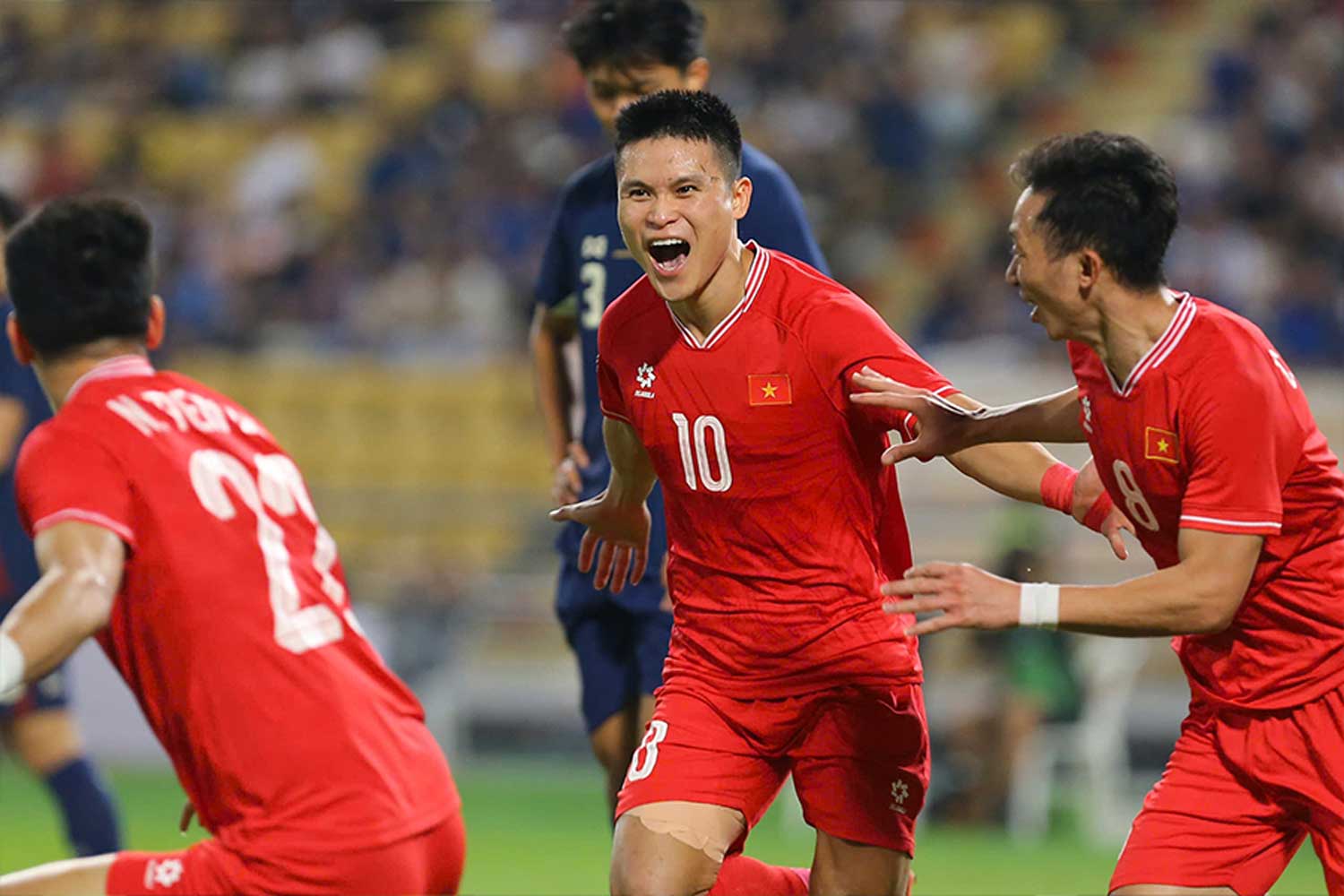Striker Tuan Hai of the Vietnam team. Photo: Thanh Vu
