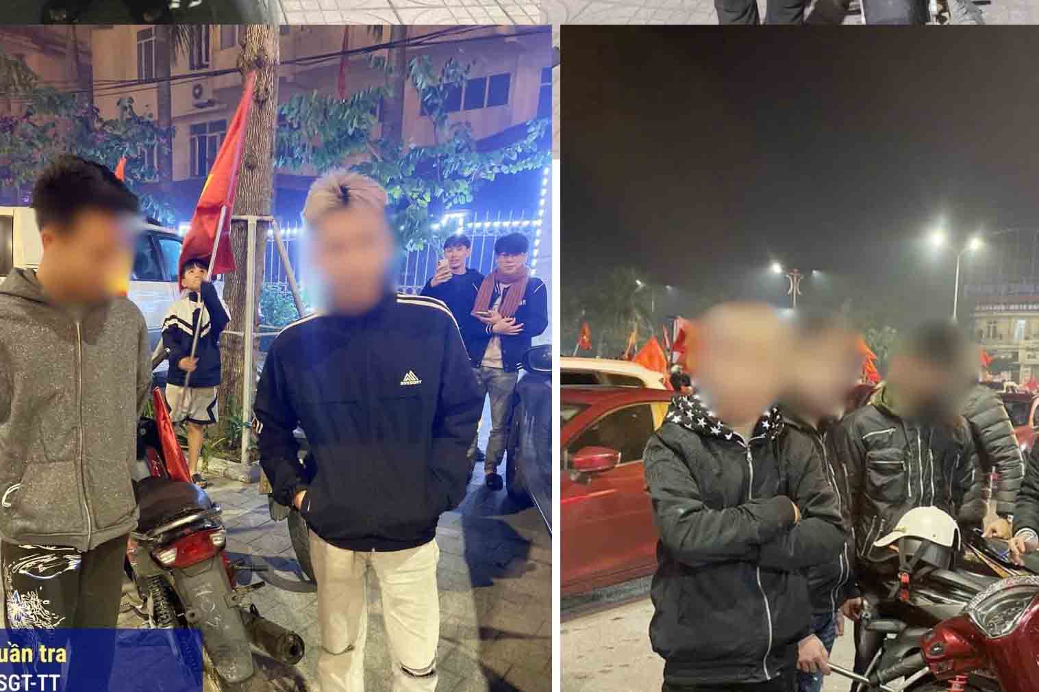 Các trường hợp vi phạm an toàn giao thông khi "đi bão" bị xử lý. Ảnh: Công an Hà Tĩnh.