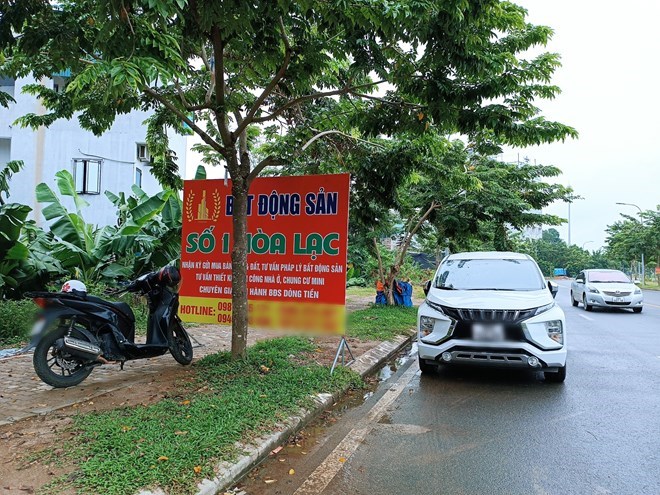 The land segment under 2 billion VND/plot in the suburbs of Hanoi is attracting many people's attention. Photo: Thu Giang