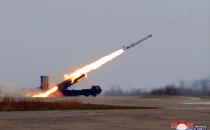 A North Korean missile launch in 2024. Photo: AFP