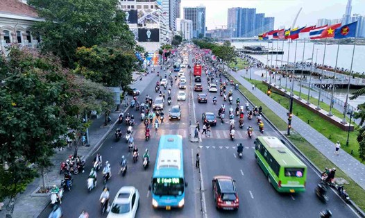 Đường Tôn Đức Thắng qua công viên bến Bạch Đằng sẽ được ngầm hóa. Ảnh: Anh Tú