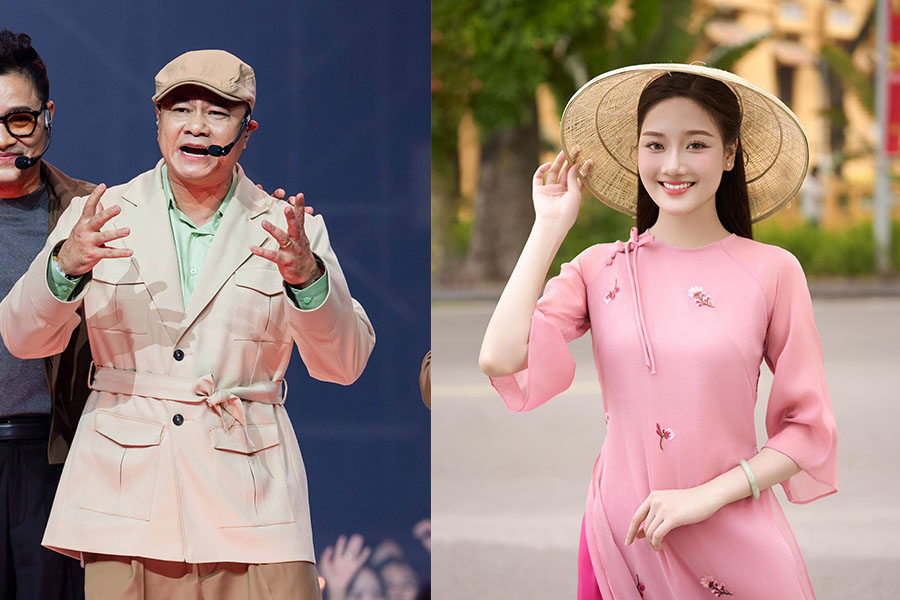 Runner-up Phuong Thanh expressed her admiration for People's Artist Tu Long