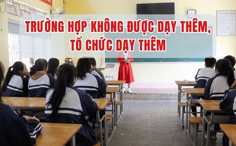New regulations on cases where extra teaching is not allowed.