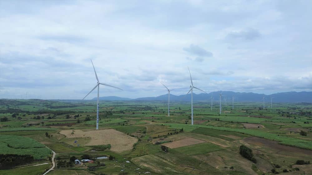 Wind power field in Kong Chro district, Gia Lai province. Photo: Thanh Tuan