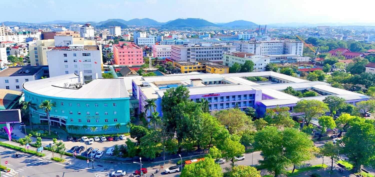 Hue Central Hospital, branch 1, at 16 Le Loi, Vinh Ninh ward, Thuan Hoa district, Hue city. Photo: Lan Huong.