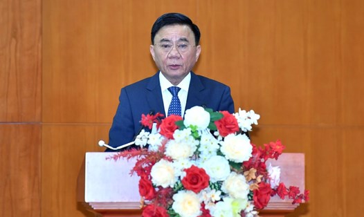 Ủy viên Bộ Chính trị, Thường trực Ban Bí thư, Chủ nhiệm Ủy ban Kiểm tra Trung ương Trần Cẩm Tú nhấn mạnh yêu cầu về sắp xếp, tinh gọn bộ máy. Ảnh: Đăng Khoa