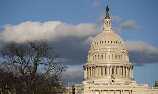Điện Capitol ở thủ đô Washington D.C, Mỹ. Ảnh: Xinhua
