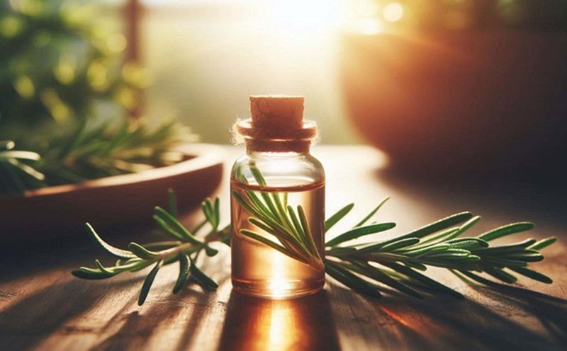 Rosemary water is popular for hair because of its stimulating and antibacterial properties. Photo - AI: Ngoc Thuy