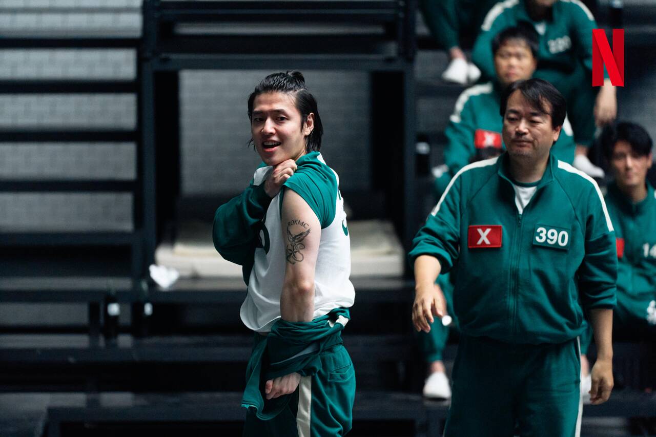 Actors Kang Ha Neul and Lee Seo Hwan in "Squid Game 2". Photo: Producer