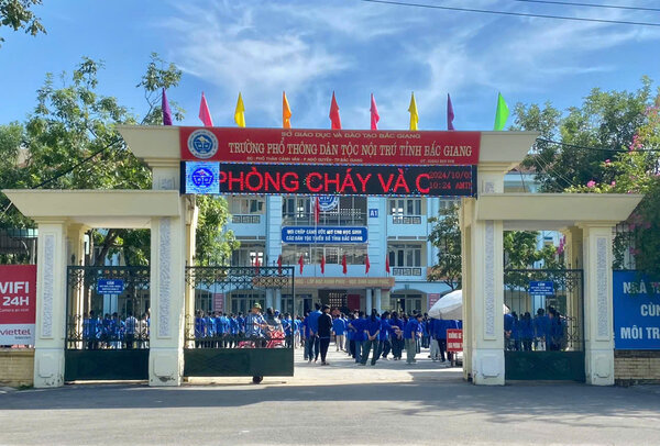 Bac Giang province's ethnic boarding school. Photo: Bac Giang Provincial People's Committee