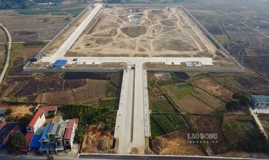 Cụm công nghiệp trăm tỉ đầu tiên huyện vùng cao Thái Nguyên sắp hoàn thành. Ảnh: Nguyễn Hoàn.