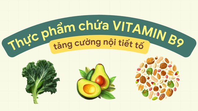 Foods containing vitamin B9 are abundant in green leafy vegetables. Photo collage: HUONG SON