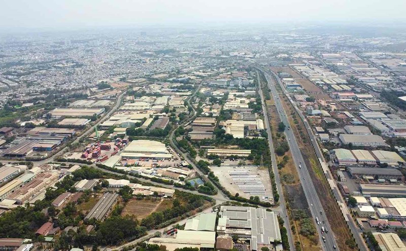 Bien Hoa 1 Industrial Park has dust content exceeding the permissible standard. Photo: HAC