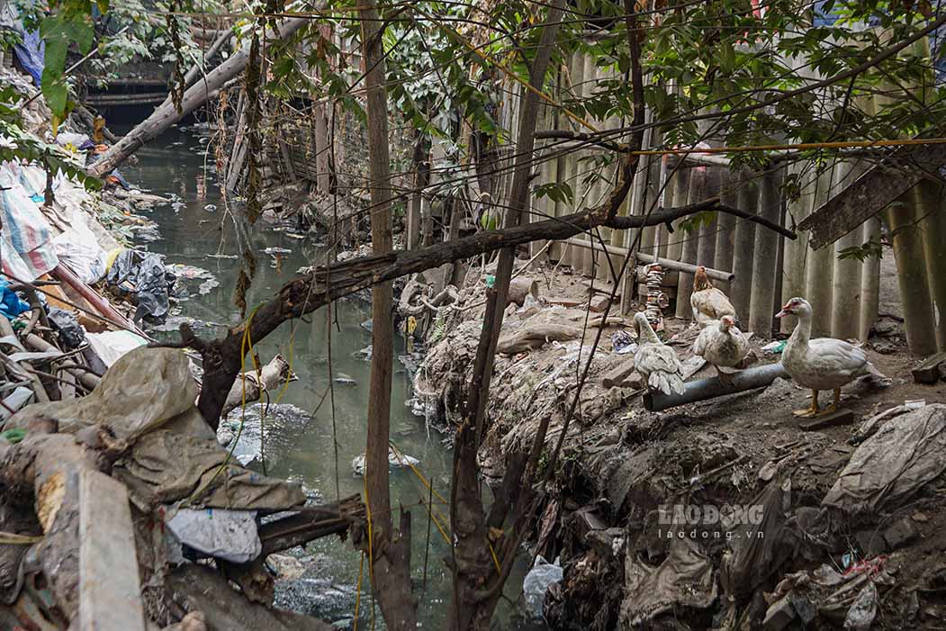 Muong Ke Khe (mot phan cua du an lam duong Nui Truc - Tay Son) cung trong tinh trang thi cong dang do. Anh: TG