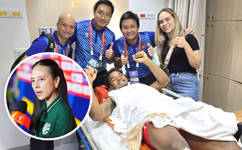 Nguyen Xuan Son has received attention from the President of the Football Association of Thailand after he suffered an injury. Photo: VFF/Changsuek