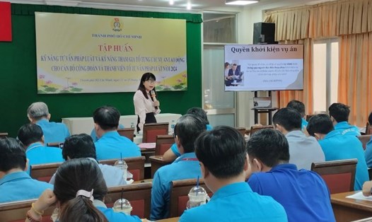 LĐLĐ TPHCM tập huấn nâng cao trình độ cho cán bộ công đoàn. Ảnh: Đức Long
