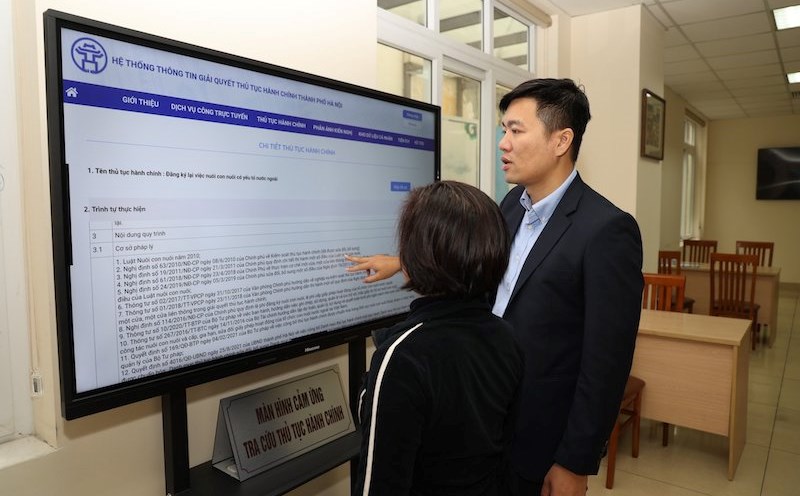 The Ministry of Home Affairs will strengthen control over the issuance of administrative procedure regulations in 2025. Illustration photo: Pham Dong