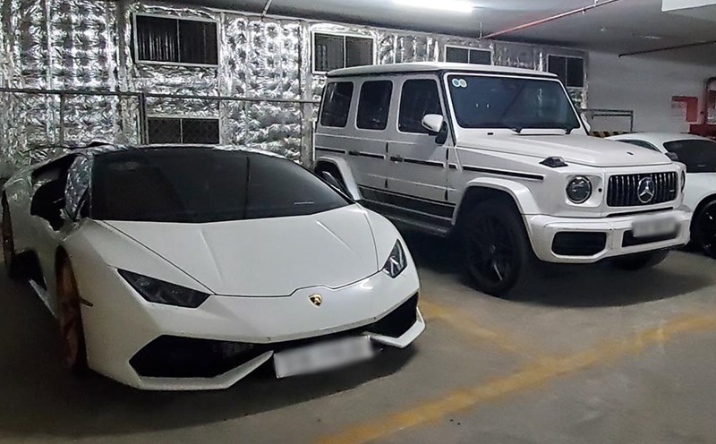 The Lamborghini Huracan LP610-4 and Mercedes-AMG G63 duo attracted attention when they appeared in Ba Ria - Vung Tau. Photo: Nghia Nguyen