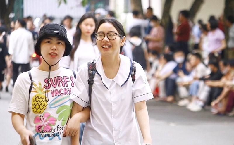 Candidates taking the 2024 Hanoi National University of Education's competency assessment exam. Photo: Van Hang