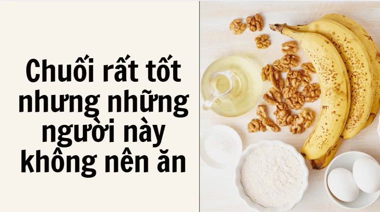 Bananas are very good but these people should not eat them