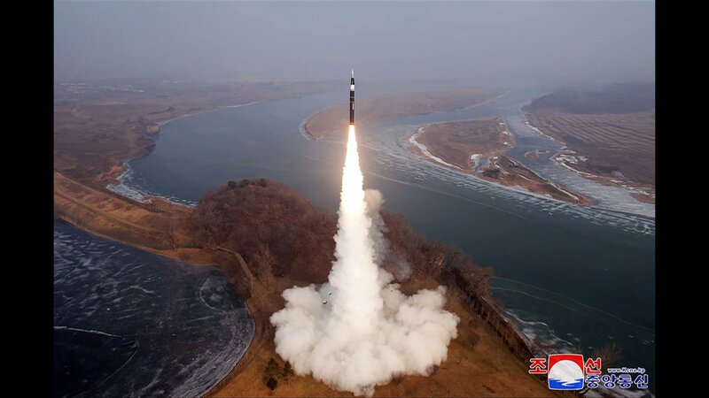 North Korea's latest missile launch. Photo: AFP