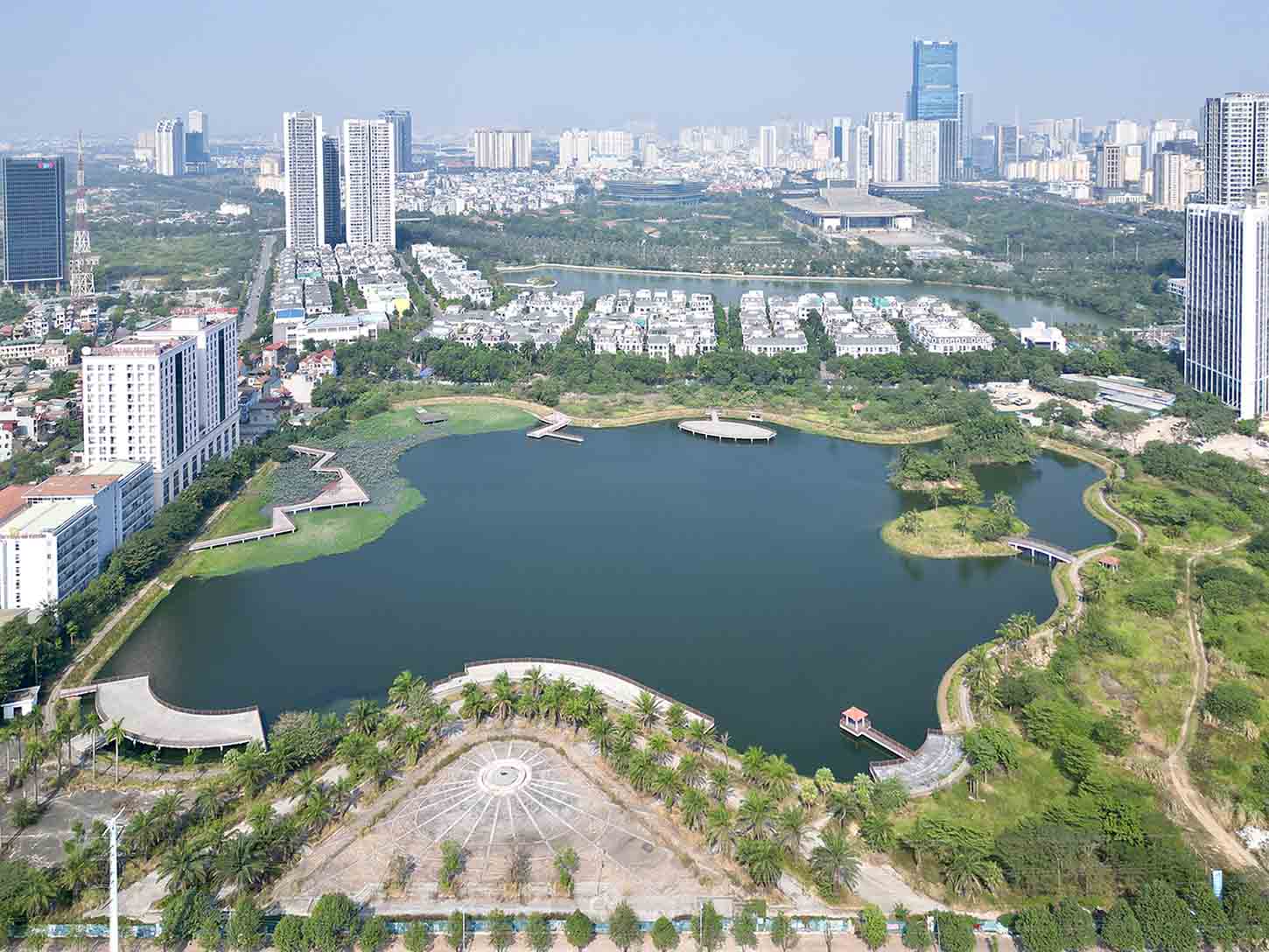 Công viên hồ Phùng Khoang. Ảnh: Hữu Chánh