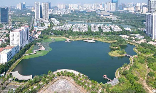 Công viên hồ Phùng Khoang. Ảnh: Hữu Chánh