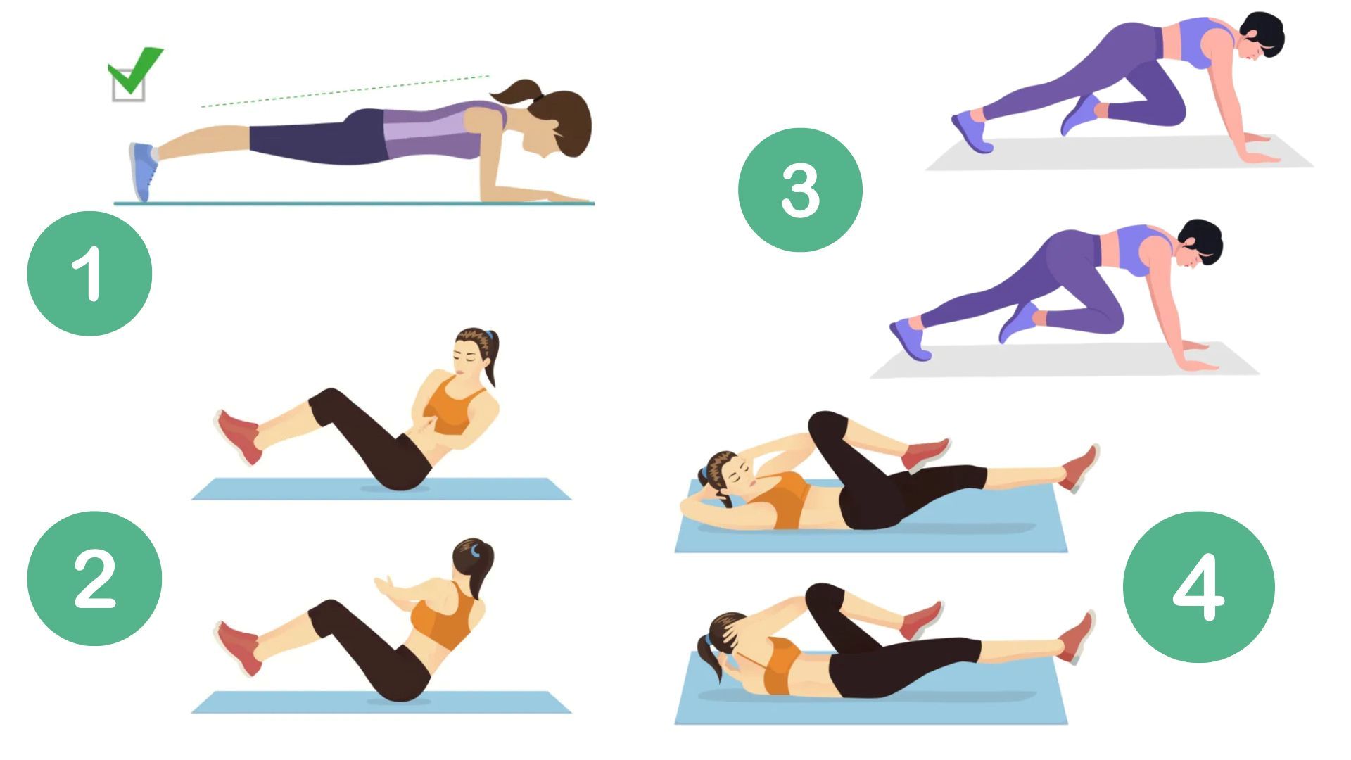 Simple daily exercises to reduce belly fat. Graphics: Thanh Thanh