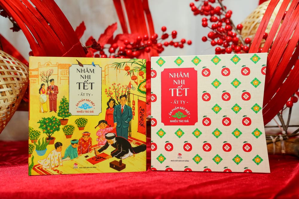 "Nham nhi Tet At Ty" is sent to readers by Kim Dong Publishing House as a New Year gift. Photo: Publishing House