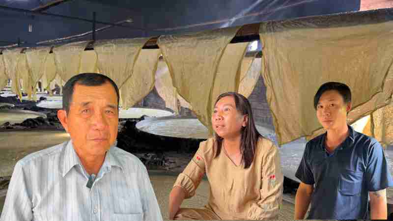 Workers work overtime and at full capacity to deliver Tet bean curd on time. Photo: Hoang Loc