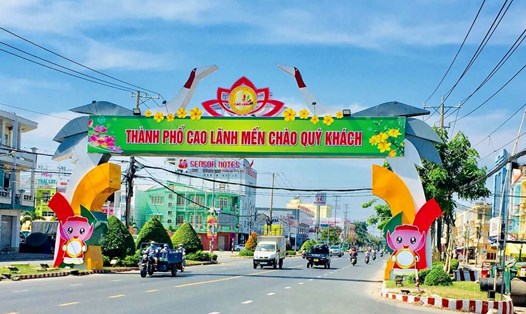 Công nhận thành phố Cao Lãnh là đô thị loại II trực thuộc tỉnh Đồng Tháp có phạm vi nội thành mở rộng thêm 1 xã Mỹ Ngãi. Ảnh: dongthap.gov.vn