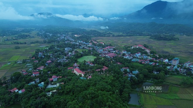 Mot goc cua xa Vo Lao (Van Ban, Lao Cai) nhin tu tren cao. Anh: Dinh Dai 