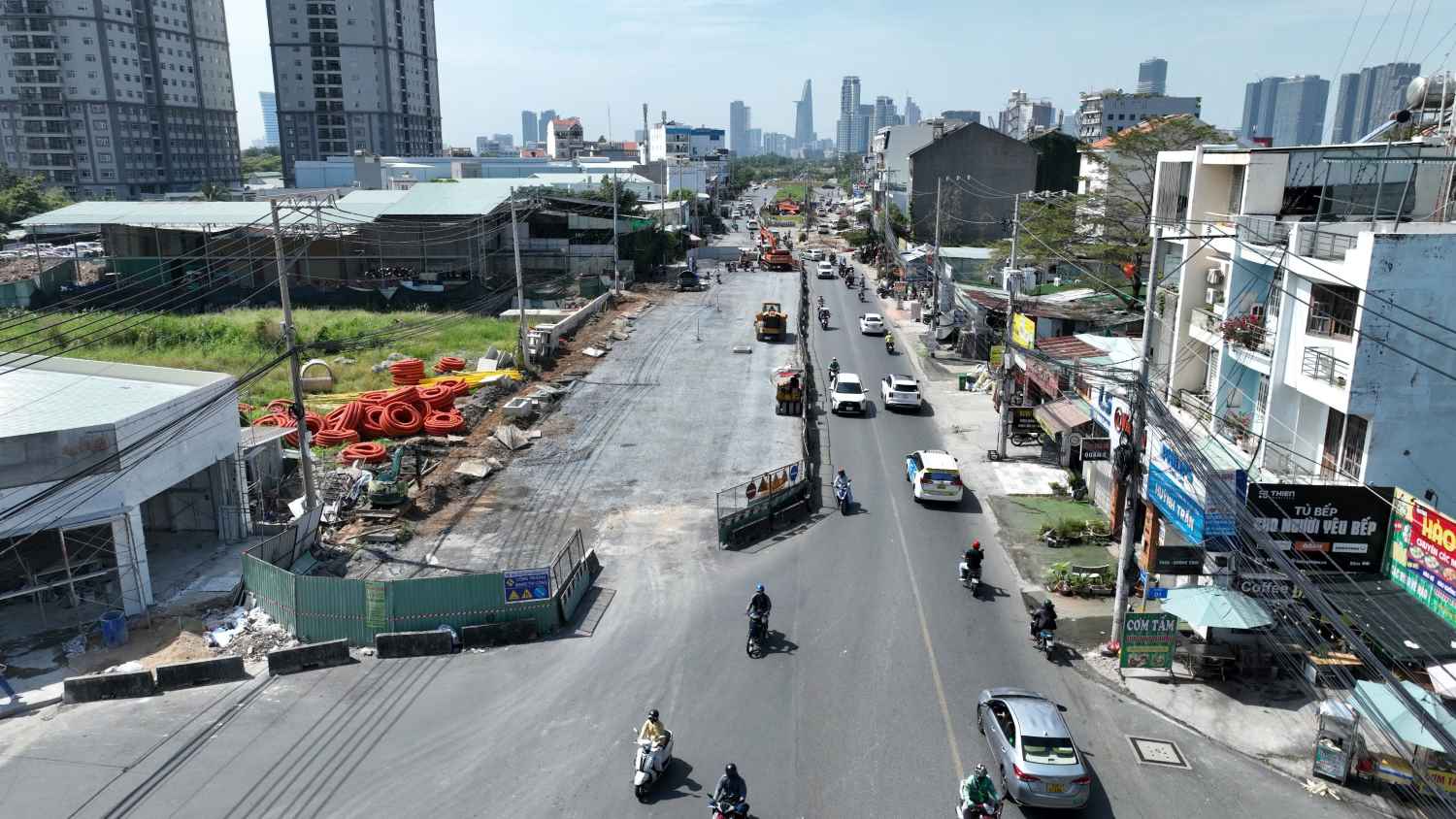 Luong Dinh Cua Street (from Nguyen Hoang to Tran Nao) will open to traffic on January 20. Photo: Anh Tu