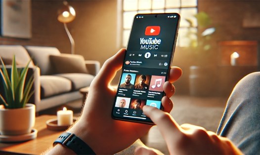 YouTube Music có thể sắp ra mắt tính năng chia sẻ lời bài hát. Ảnh minh họa tạo bởi AI