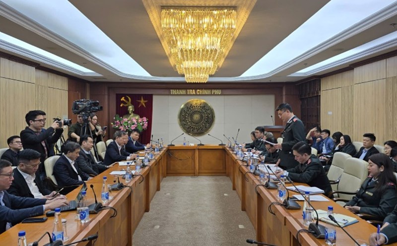 Announcement of the decision to inspect the two projects of Bach Mai Hospital and Viet Duc Hospital, Facility 2. Photo: Government Inspectorate