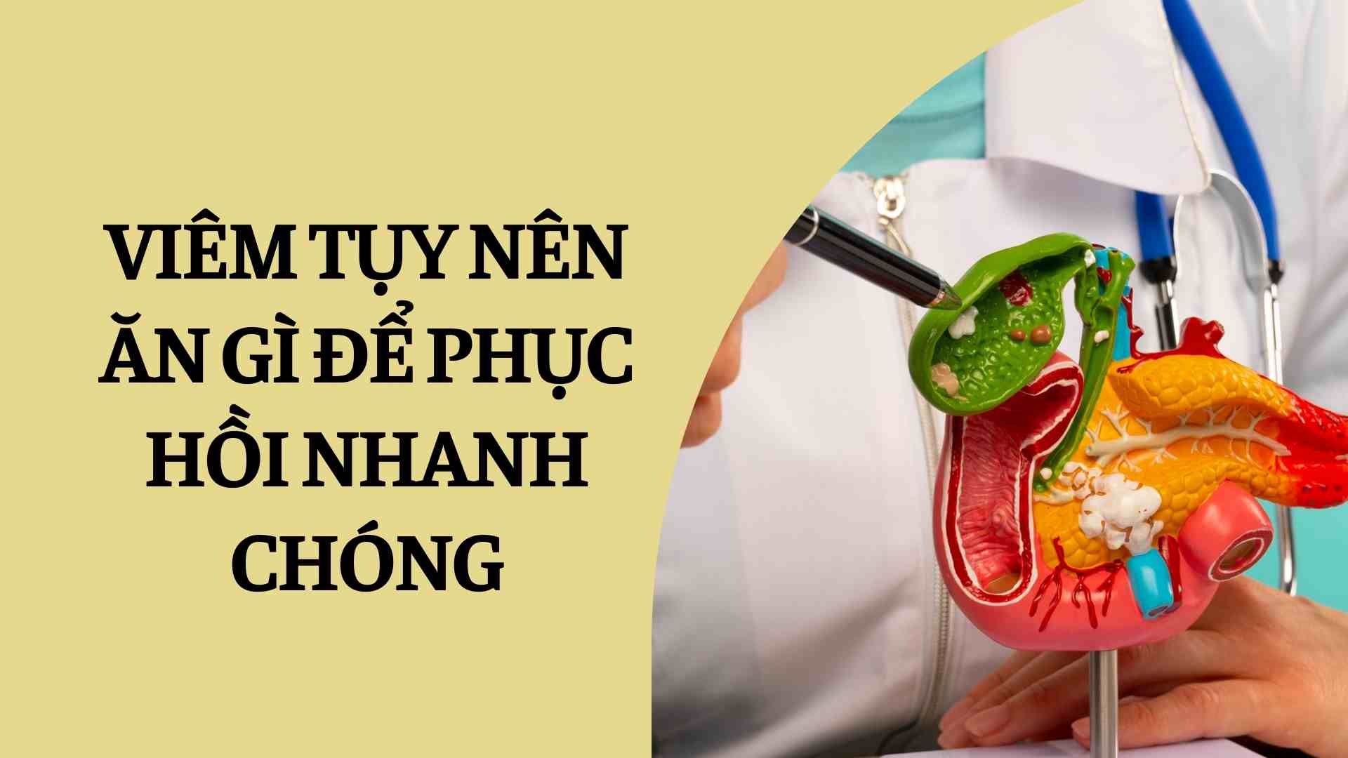 What to eat to recover quickly from pancreatitis. Graphics: Cao Thom