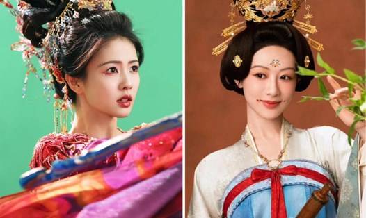 Bạch Lộc và Dương Tử được so sánh khi có phim phát hành cùng ngày. Ảnh: Weibo