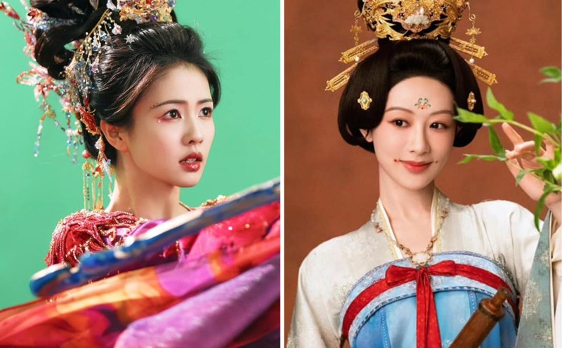 Bai Lu and Yang Zi were compared when their films were released on the same day. Photo: Weibo
