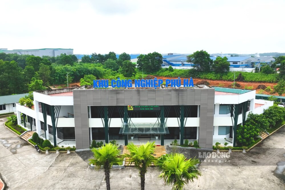 “Át chủ bài” công nghiệp ở Phú Thọ - Khu công nghiệp Phú Hà. Ảnh: Tô Công.