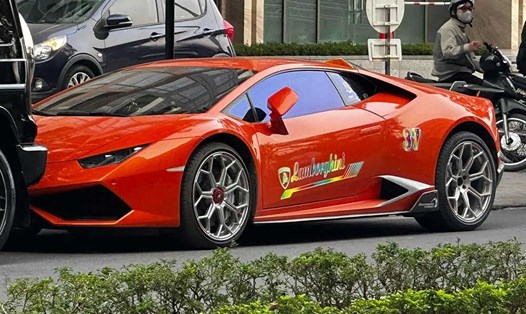 Siêu xe Lamborghini Huracan LP610-4 dùng bộ mâm của phiên bản cao cấp hơn là Lamborghini Aventador SVJ. Ảnh: An Nguyễn