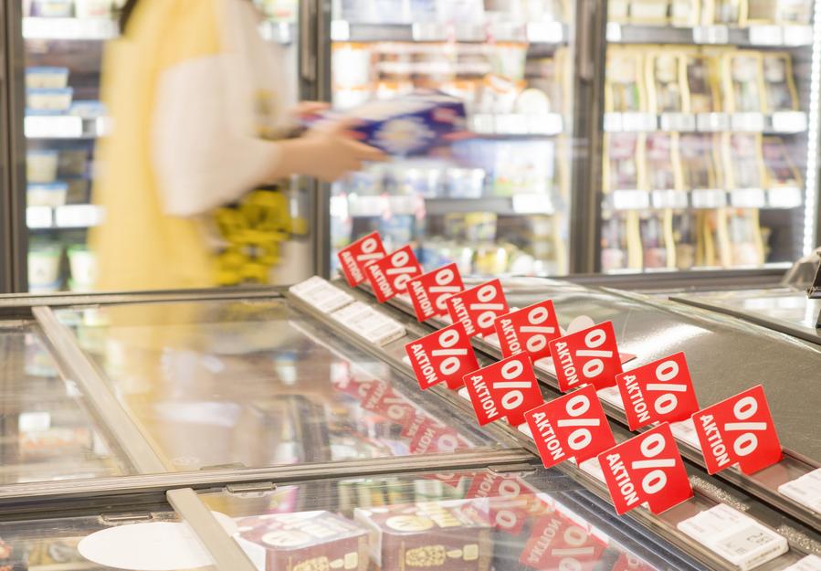 Food prices rose sharply in Germany in December. Photo: Xinhua