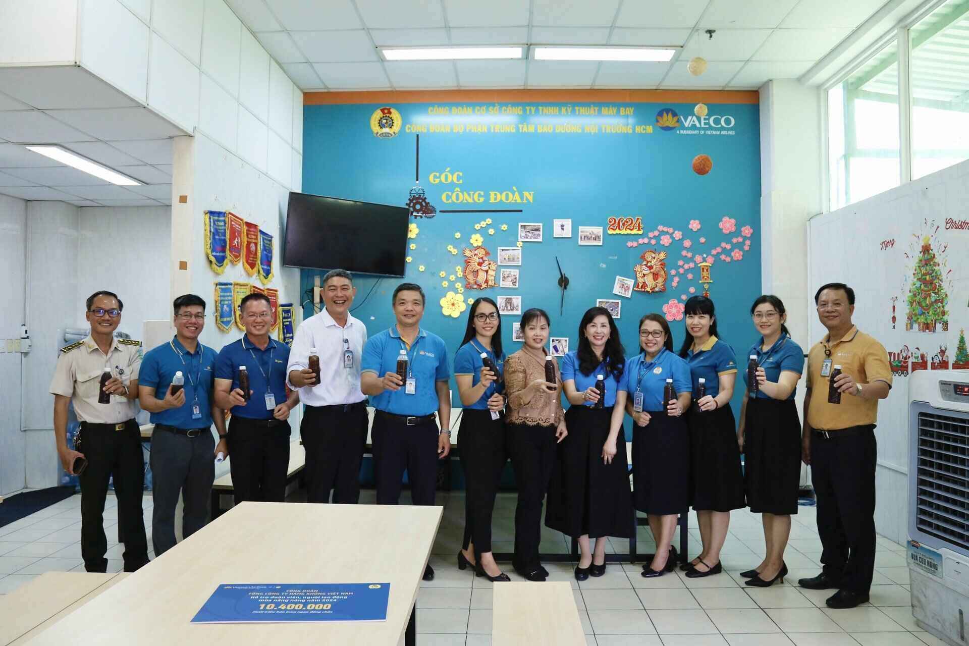 Taking care of union members is one of the outstanding results of the Aviation Trade Union in 2024. Photo: Provided by the industry union.