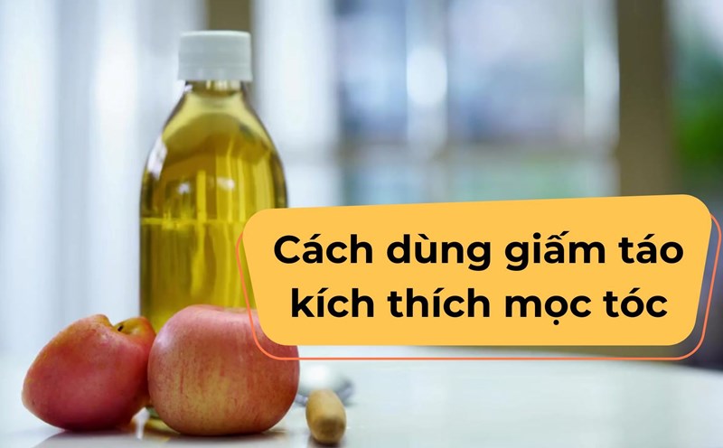 Apple cider vinegar helps stimulate hair growth. Graphics: Thanh Chan